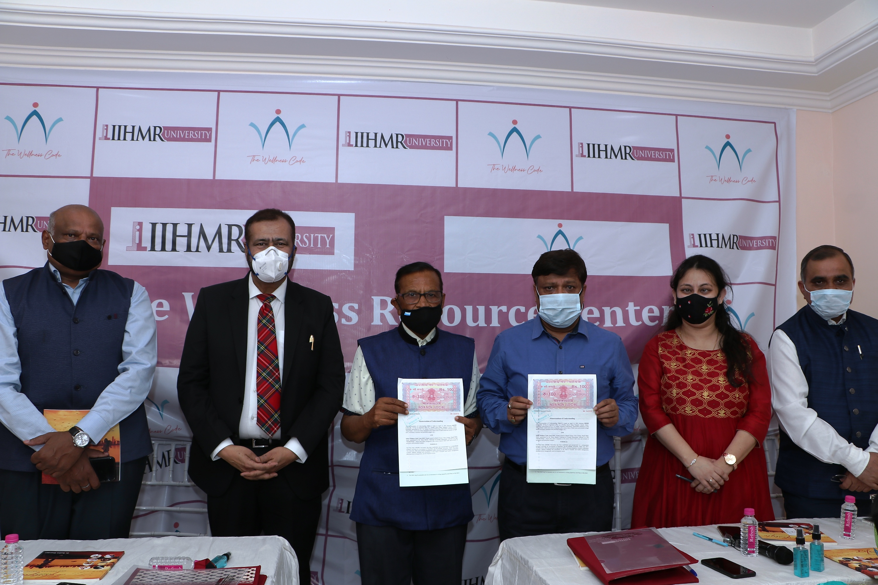 IIHMR University Signs AnMoU With Indus Wellness Code Trust