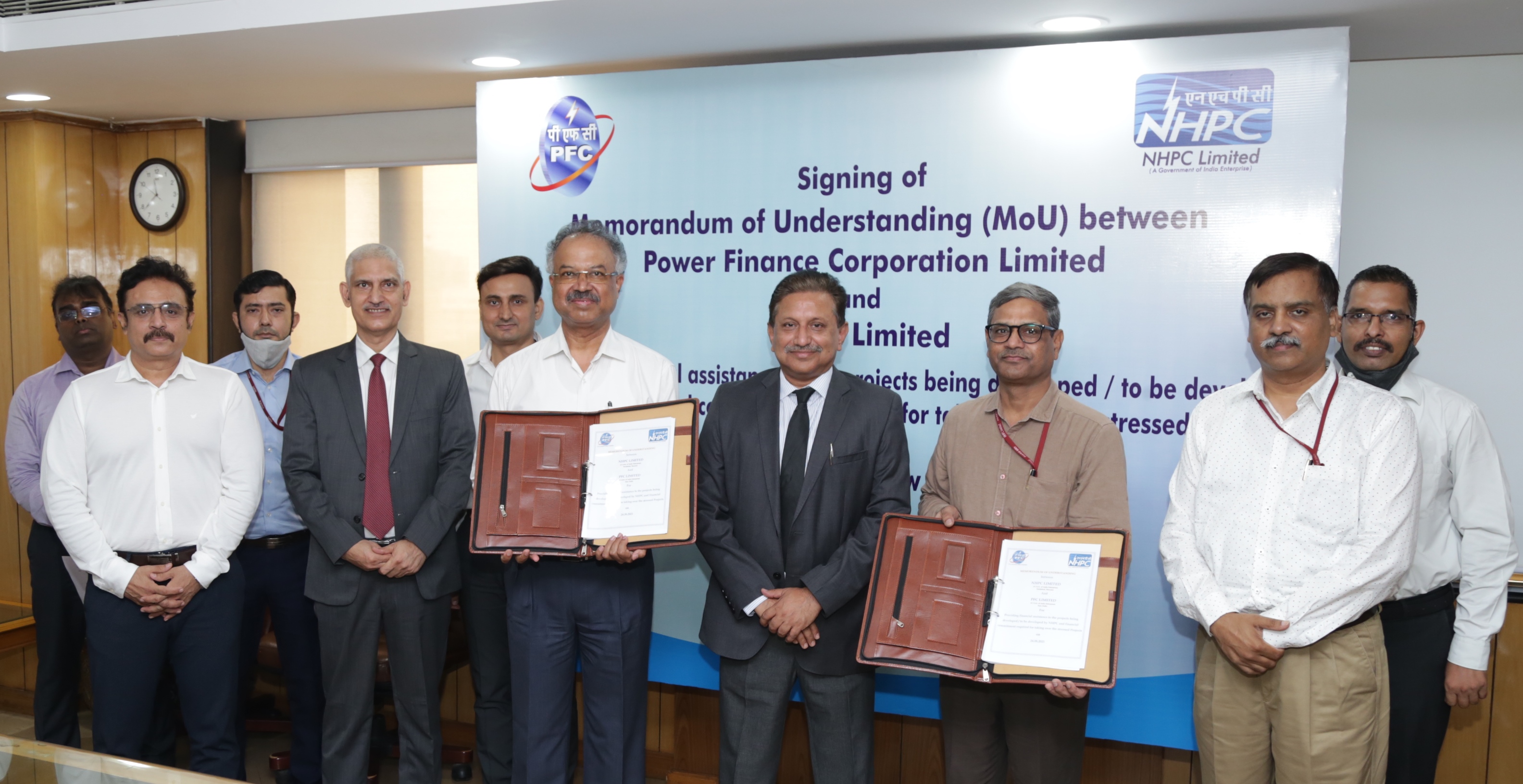 PFC in pact with NHPC to lend funds for the development of hydro projects